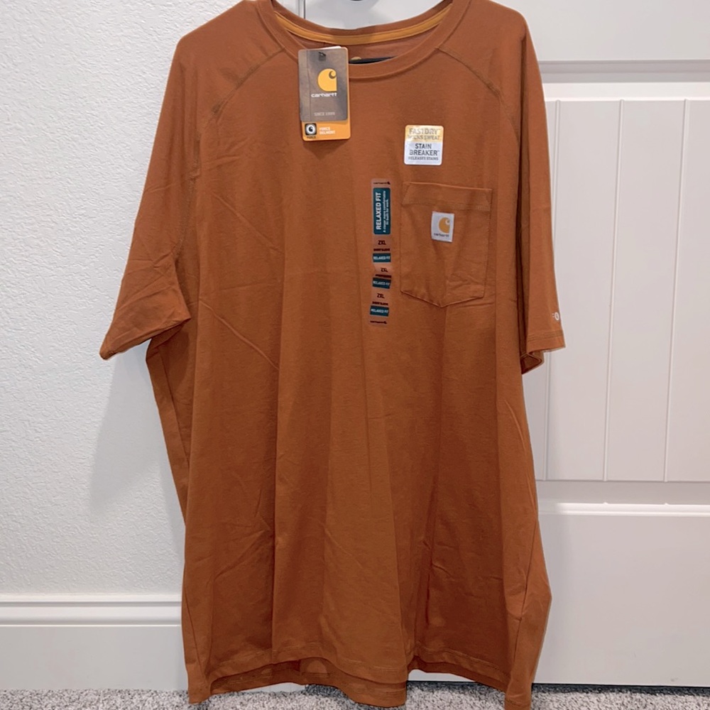 Mens short sleeve new Carhartt shirt